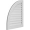 Ekena Millwork Quarter Round Top Left Surface Mount PVC Gable Vent w/ 3-1/2"W x 1"P Standard Frame, 30"W x 36"H GVPQL30X3601SF - alternate 5